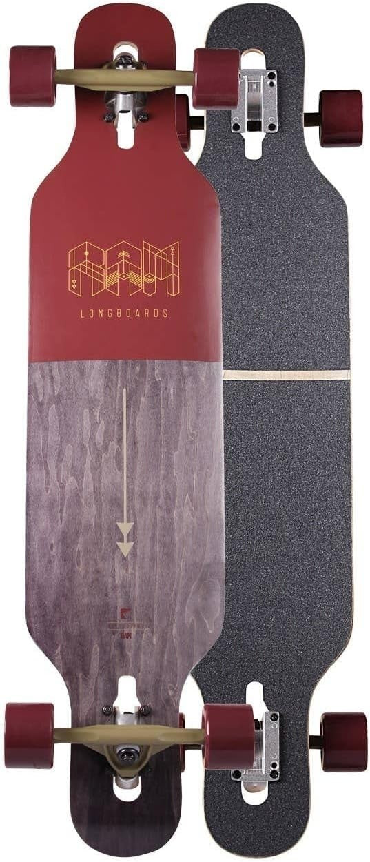 39" Rosewood Longboard Maple Deck 70mm Wheels Adult Cruiser