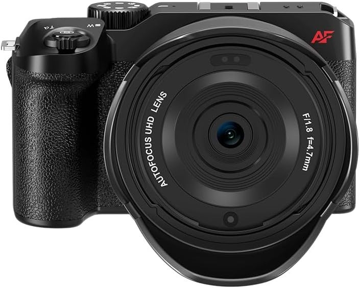 5K Digital Camera 80MP 18X Zoom Flip Screen WiFi Vlogging Cam