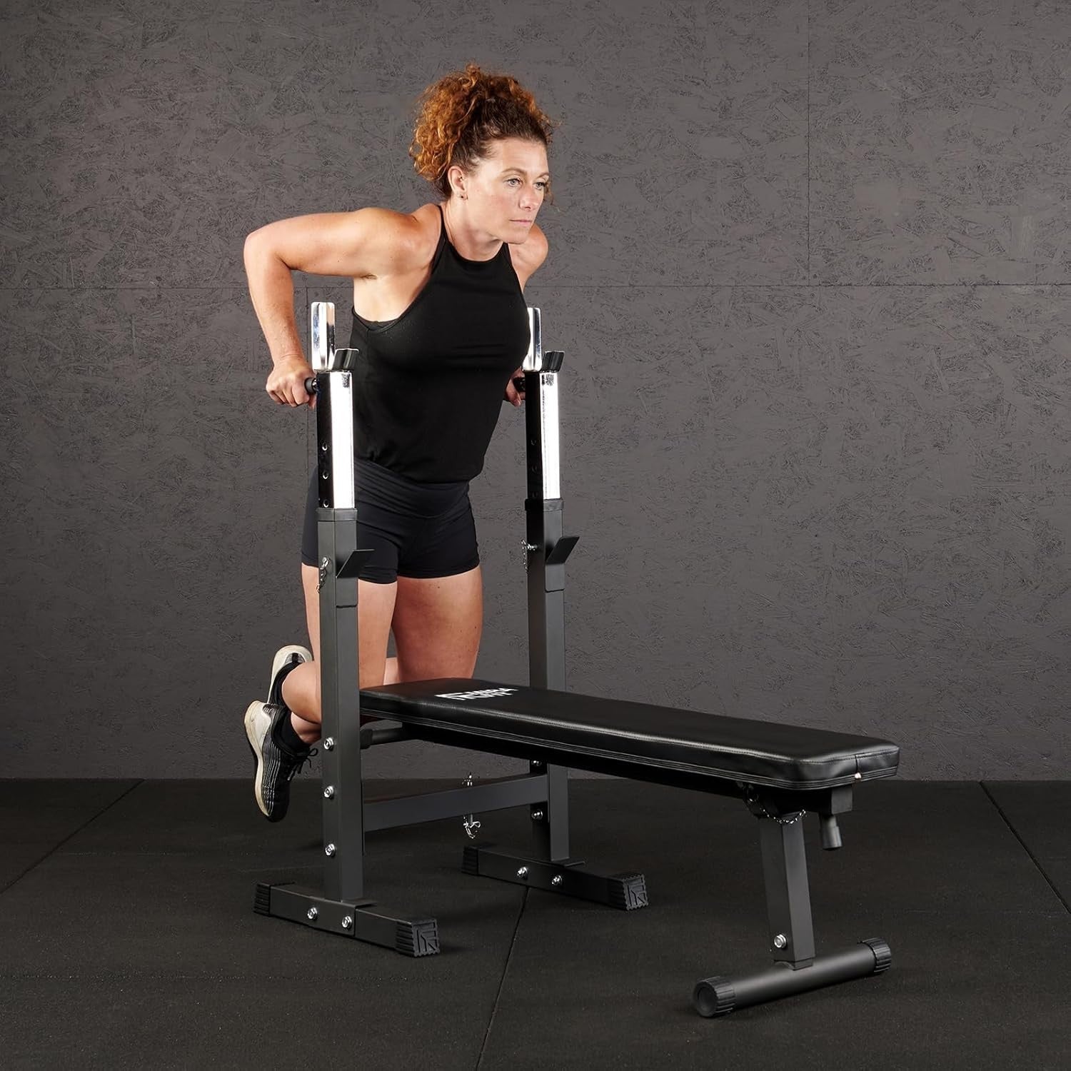 Adjustable Folding Weight Bench with Dip Station 660lb Home Gym