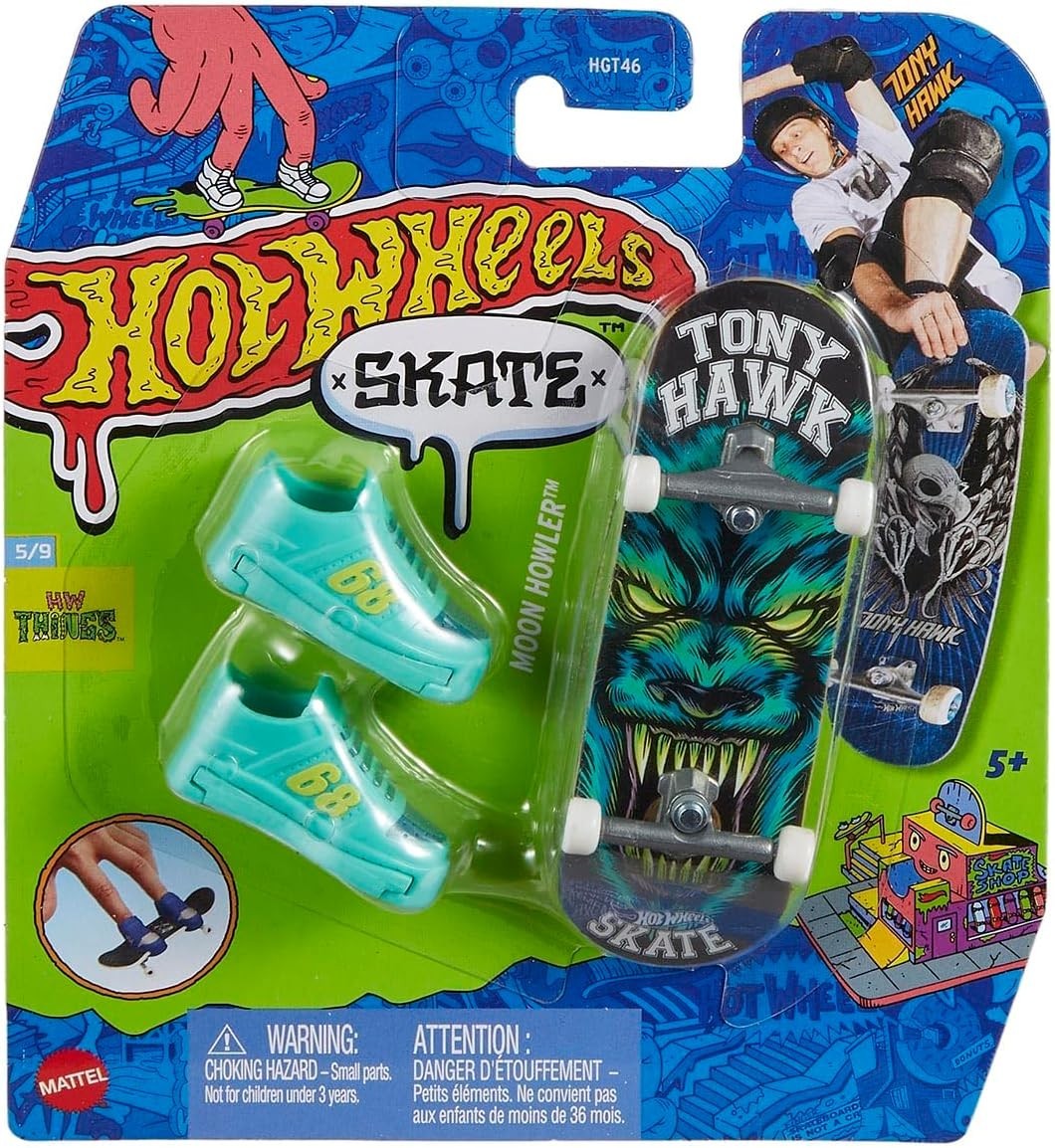 Hot Wheels Mini Skateboard 10cm Assorted Models + Shoes