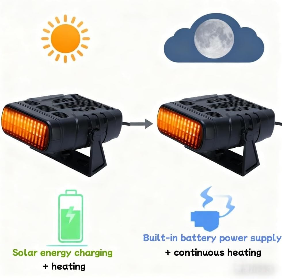 Solar Heater for Greenhouse Chicken Coop Portable Pet Heater