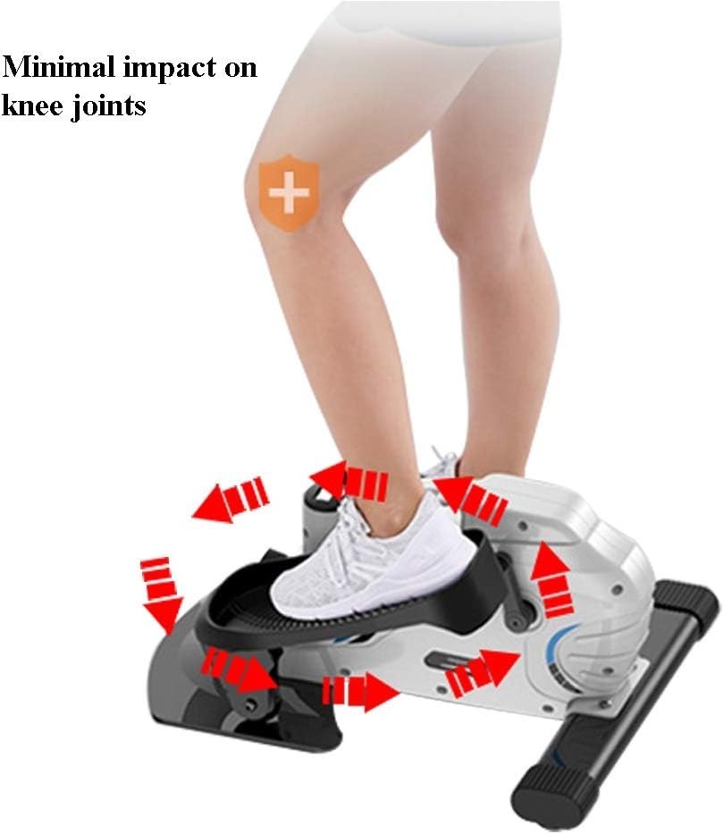 Under Desk Elliptical Mini Pedal Exerciser Stepless Resistance LED Display Quiet