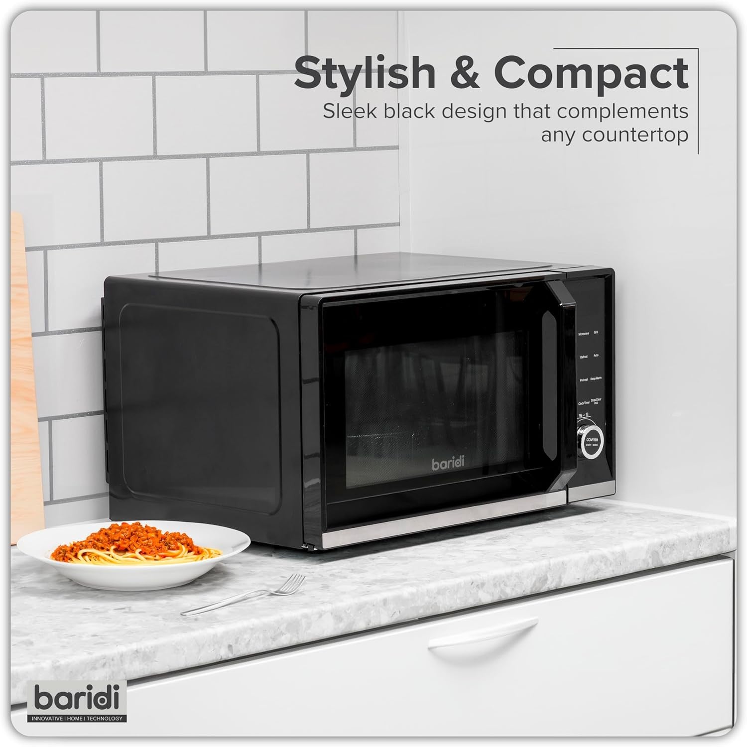 28L Microwave Air Fryer Oven 900W Grill Combo Black