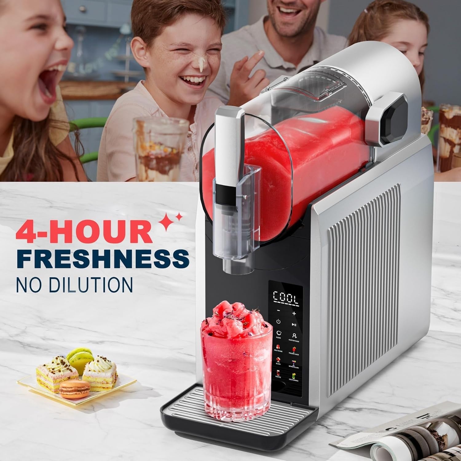 2L Slush Machine No Ice Rapid Chill 6 Presets Frozen Drinks Maker