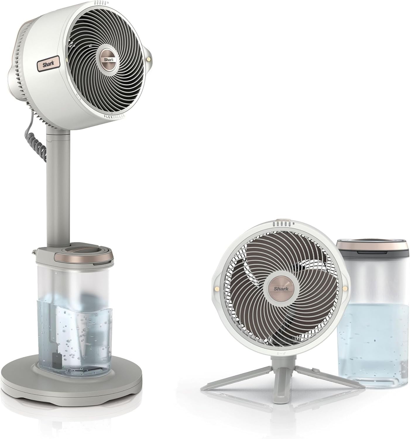 Cordless Indoor Outdoor Fan 24H Runtime 5-Speed Misting Oscillating Cooling