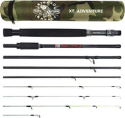 Travel Fishing Rod X5 – 5-in-1 Spin, Fly, Salt & Freshwater Compact Rod