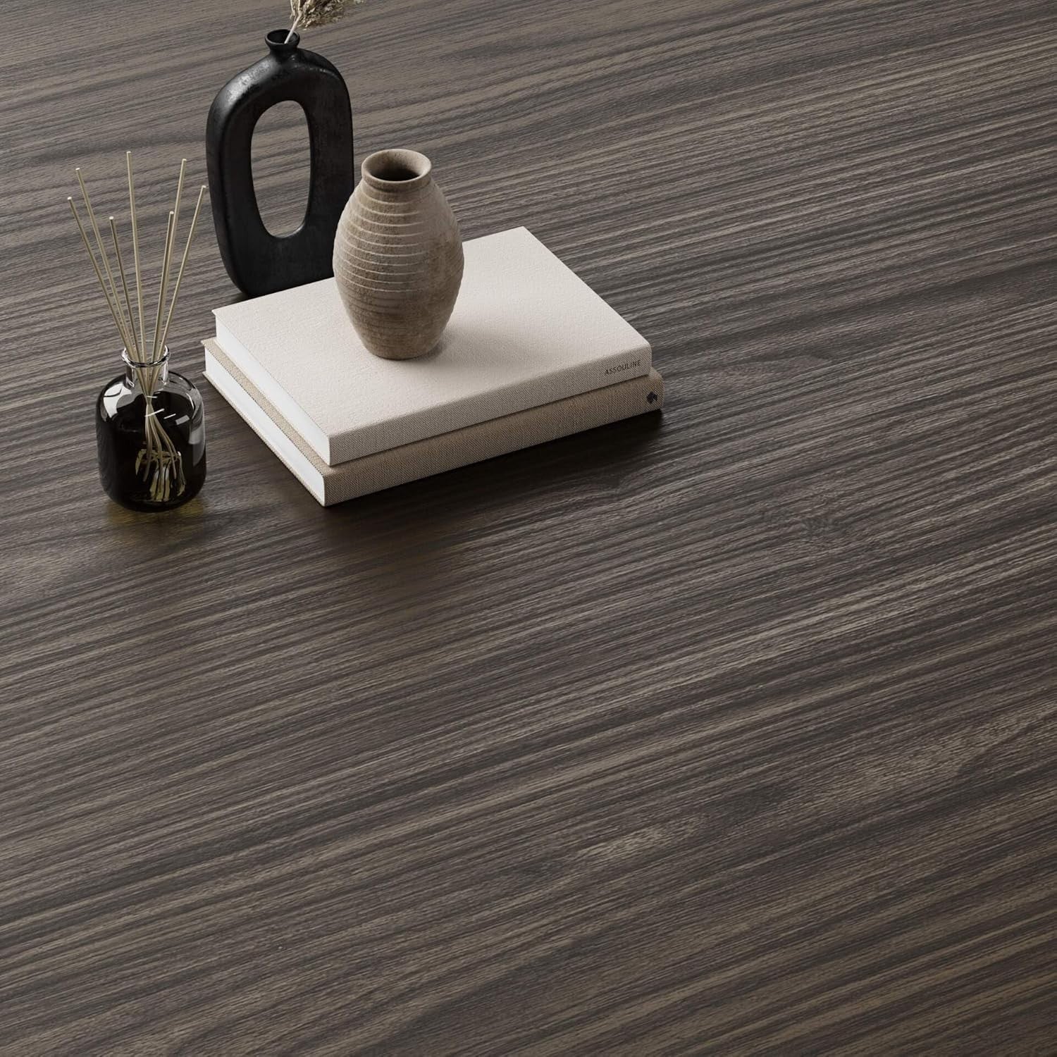 Floating Dark Walnut Wall Bedside Table with Drawer – Modern Space Saving