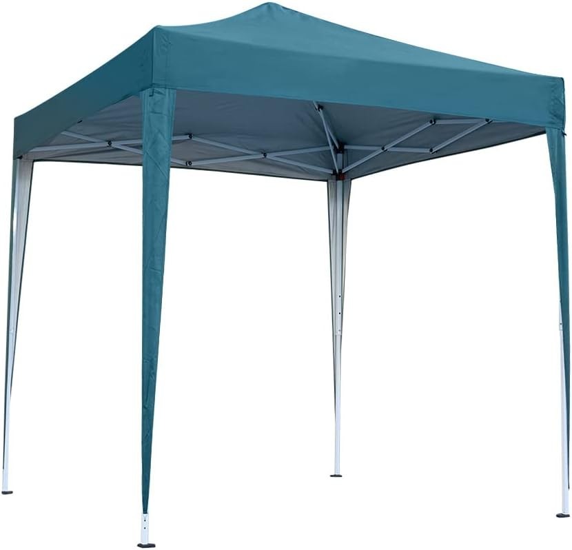2x2m Green Pop-Up Gazebo Marquee Tent with 4 Polyester Sidewalls Garden Canopy