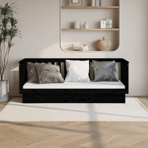 Solid Pine Wood Daybed Sofa Bed 90x190cm | Rustic Indoor & Outdoor Sofa
