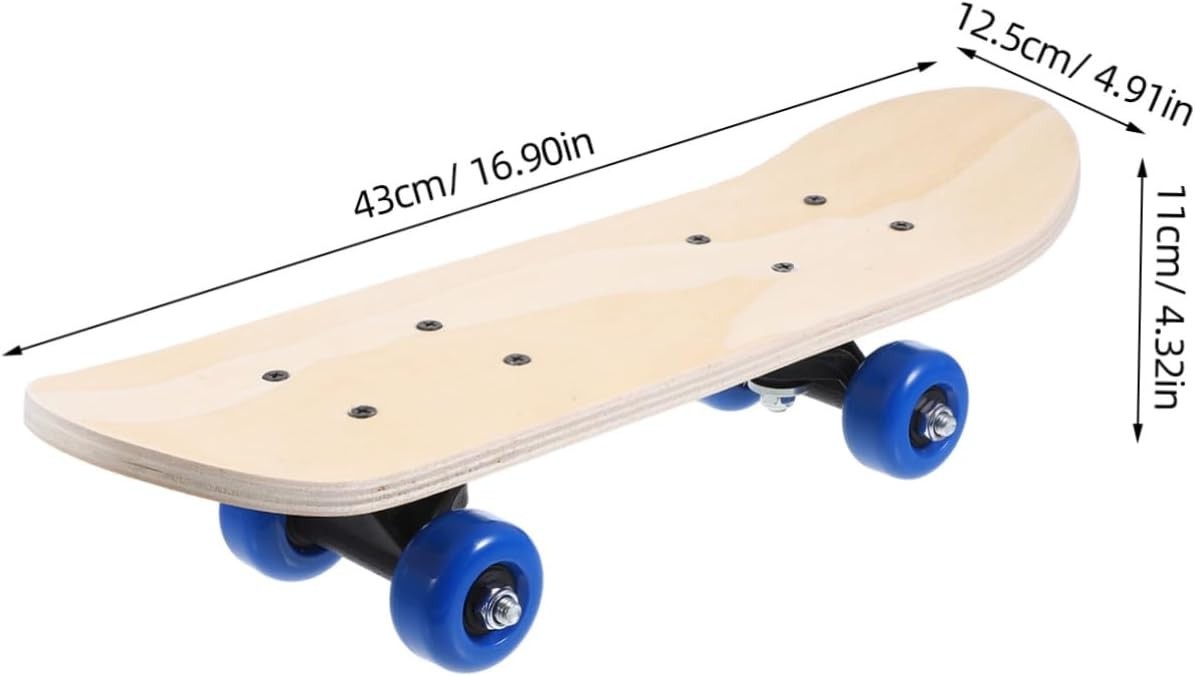 Blank Wooden Skateboard Deck 7-Layer Maple DIY Painting Kids Gift