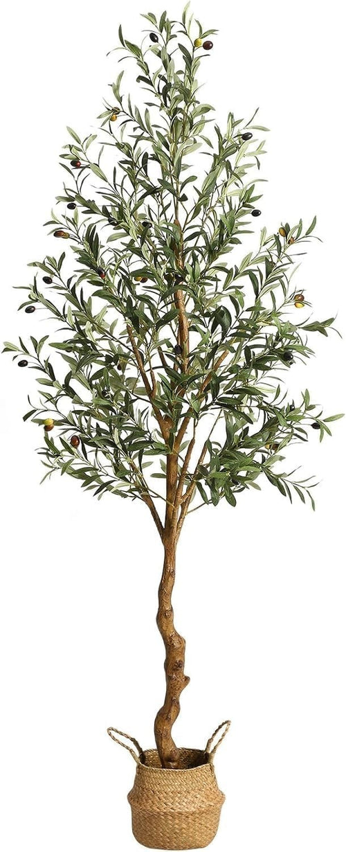 6ft Artificial Olive Tree 180cm Potted Faux Plant w/ Fruits Indoor Outdoor Decor