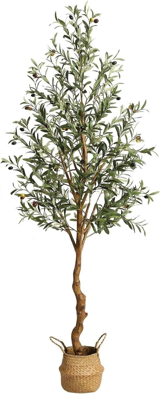 6ft Artificial Olive Tree 180cm Potted Faux Plant w/ Fruits Indoor Outdoor Decor