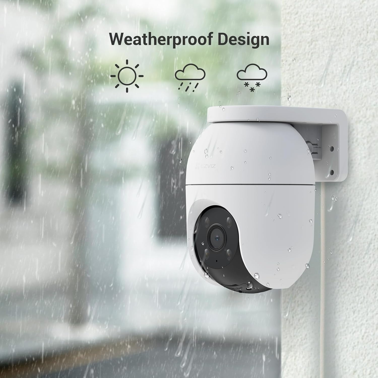 3K PTZ Security Camera Outdoor WiFi Auto Tracking Color Night Vision