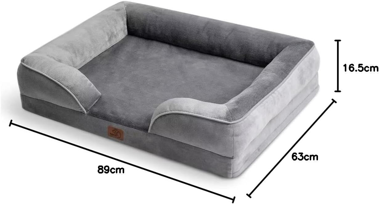 Large Orthopedic Dog Bed 89x63cm Waterproof Sofa