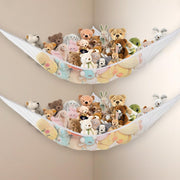 2 Pack White Toy Hammock – Extra Large Stuffed Animal Storage Net for Corner
