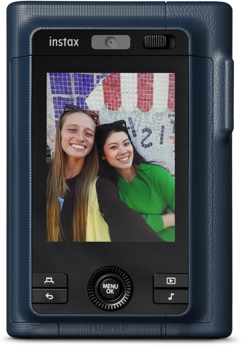 Hybrid Instant Camera Photo Printer LCD Screen Bluetooth Midnight