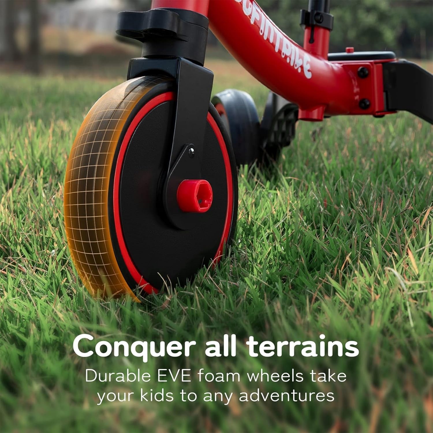5 In 1 Toddler Tricycle Balance Bike Kids Ride On Removable Pedals Red