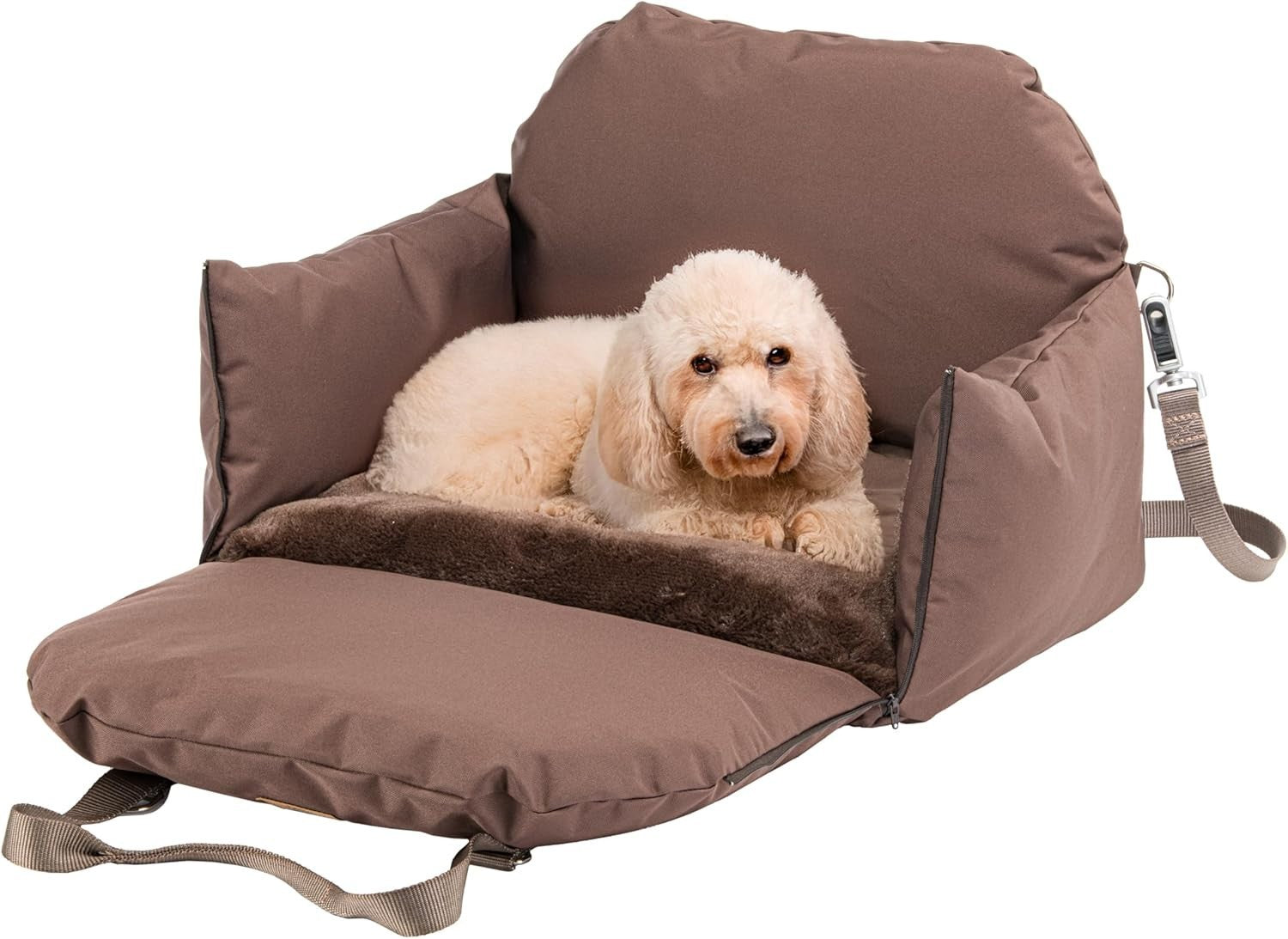 Dog Car Carrier Travel Bag Seat Attachment Reversible Cushion 15kg