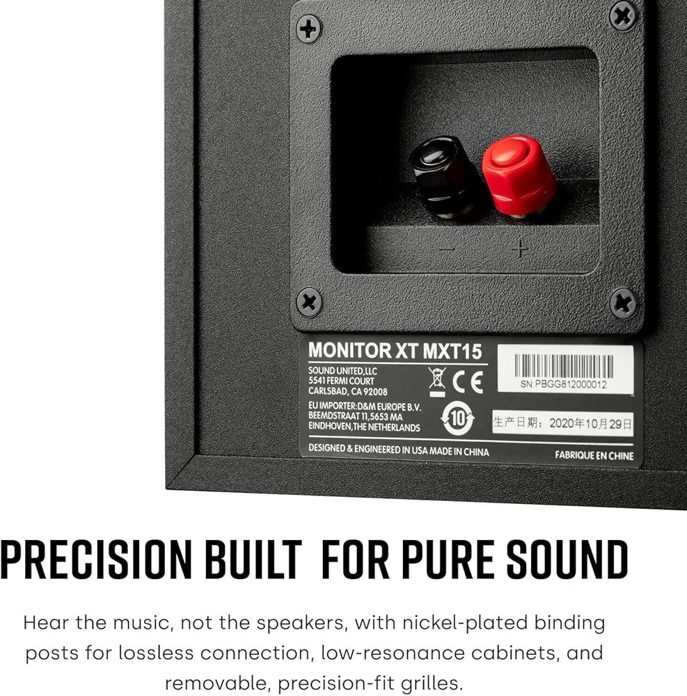 Compact Bookshelf Speakers Hi-Res Audio Dolby Atmos Surround Sound
