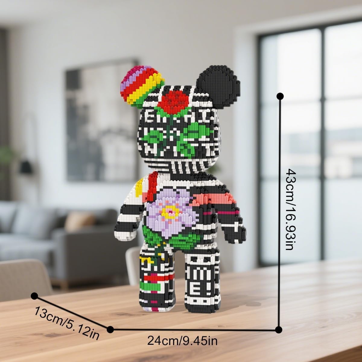 Micro Building Blocks Bear Puzzle Model 6150 PCS DIY Home Decor Gift Idea
