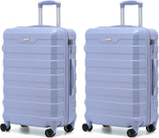 Carry On Travel Luggage Set 20” x2 Lightweight Hard Shell TSA Spinner