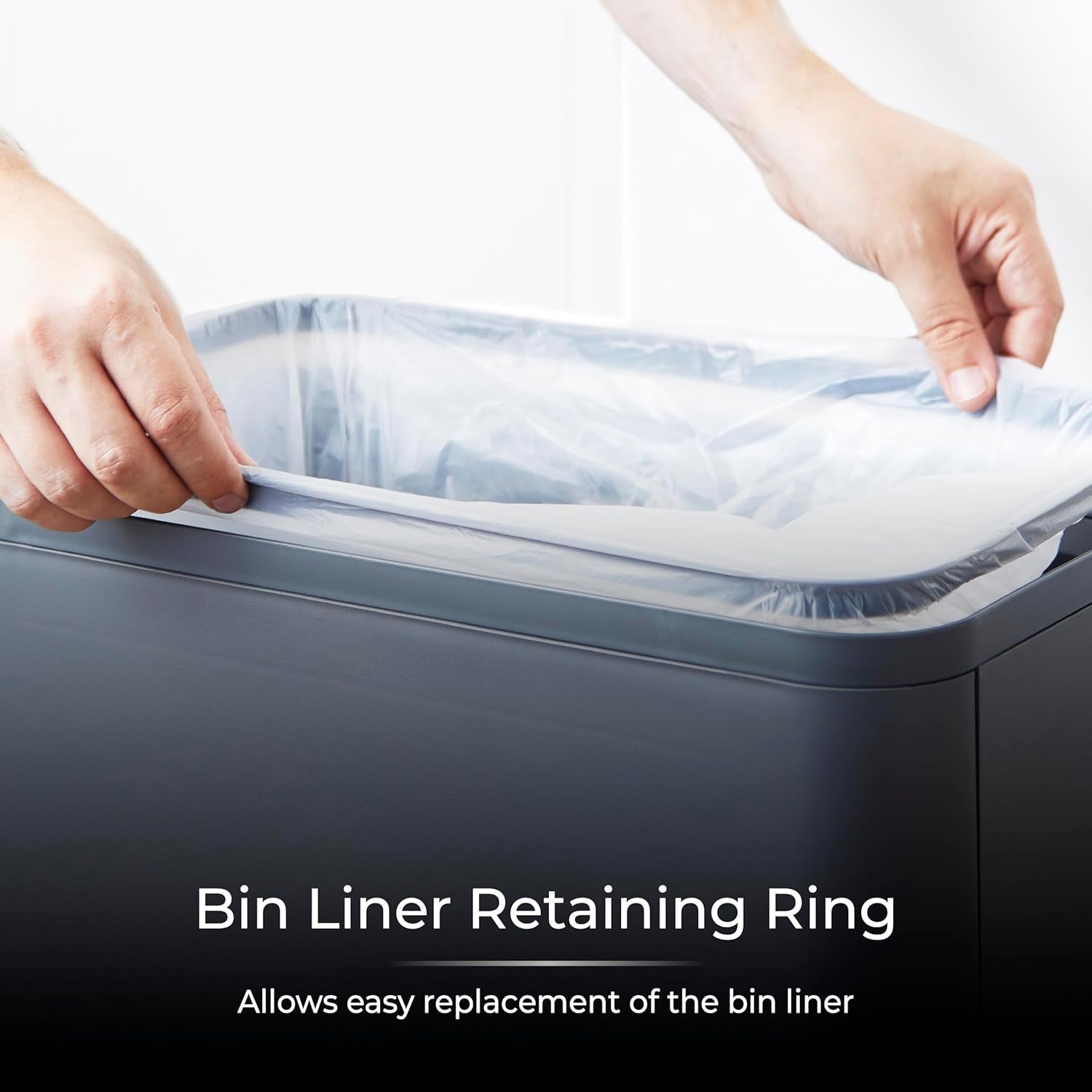 60L Touchless Kitchen Bin | Automatic Sensor Trash Can Grey
