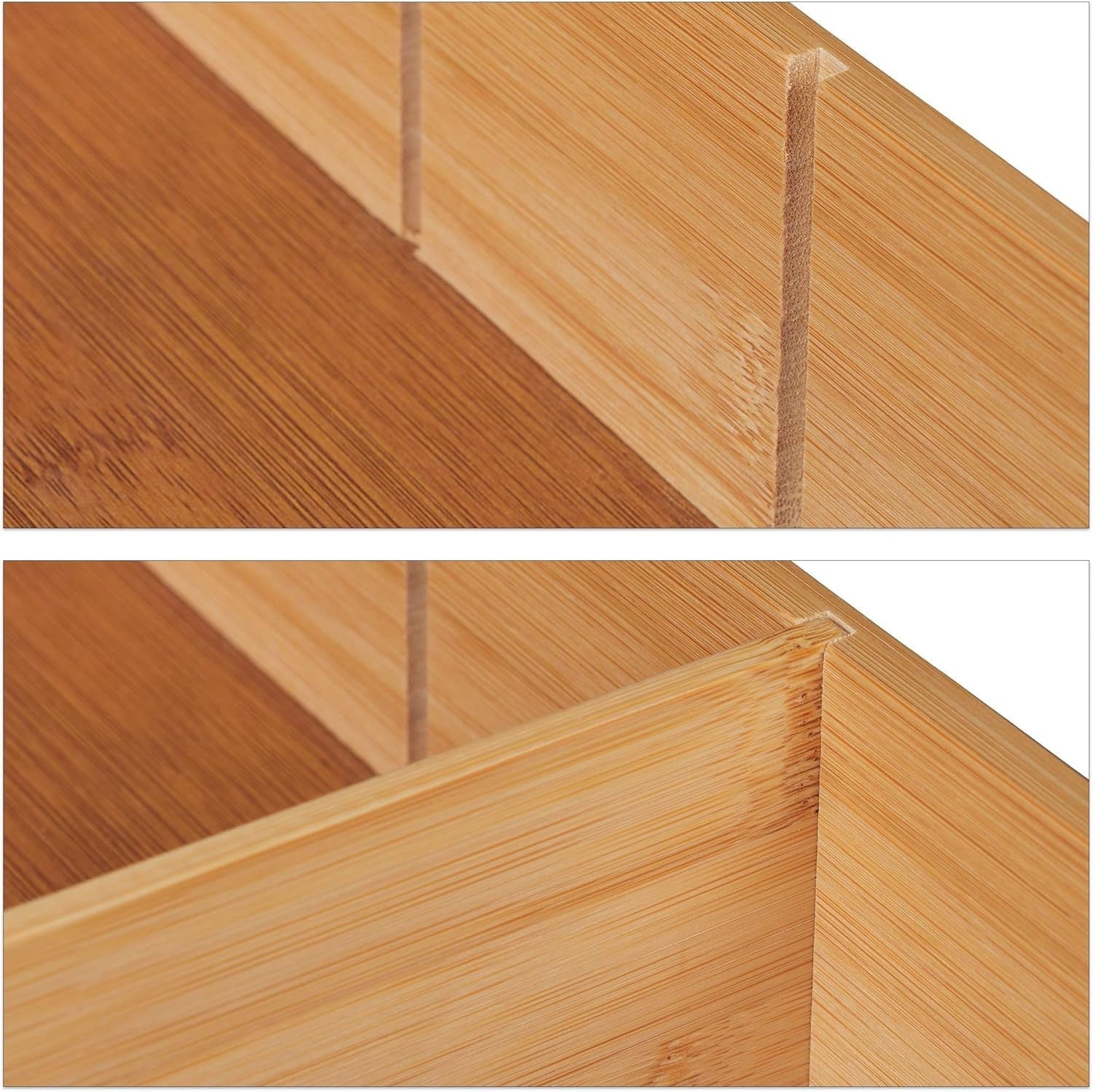 Bamboo Desk Organiser with 3 Drawers & Shelf – Office Storage Box