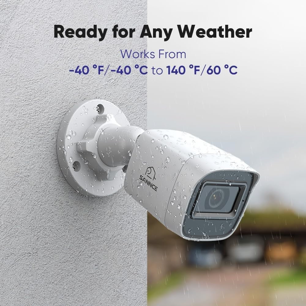 1080P CCTV Security Camera System 8CH DVR Motion Detection No HDD
