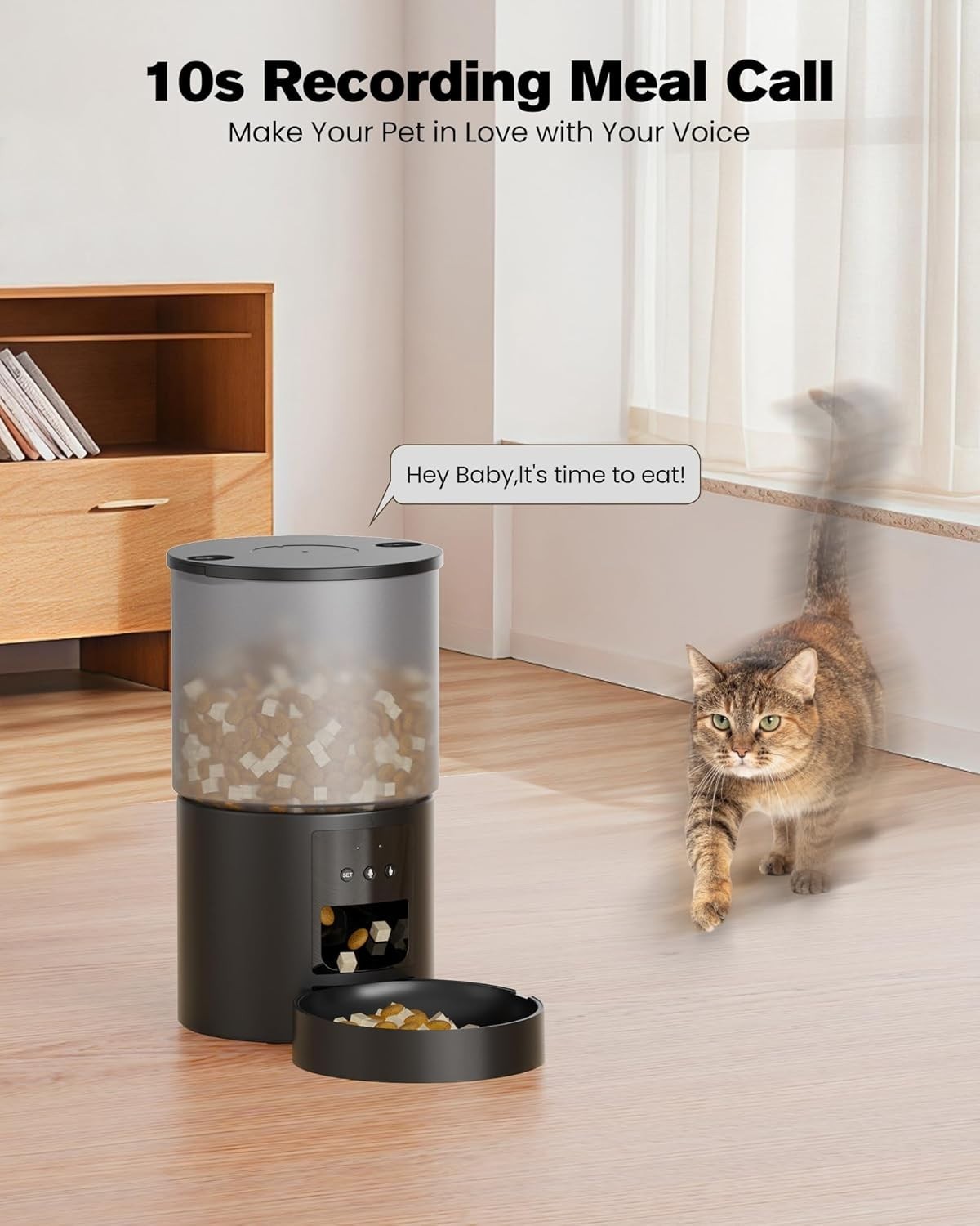 Smart WiFi Automatic Pet Feeder 6L App Control Food Dispenser Timer