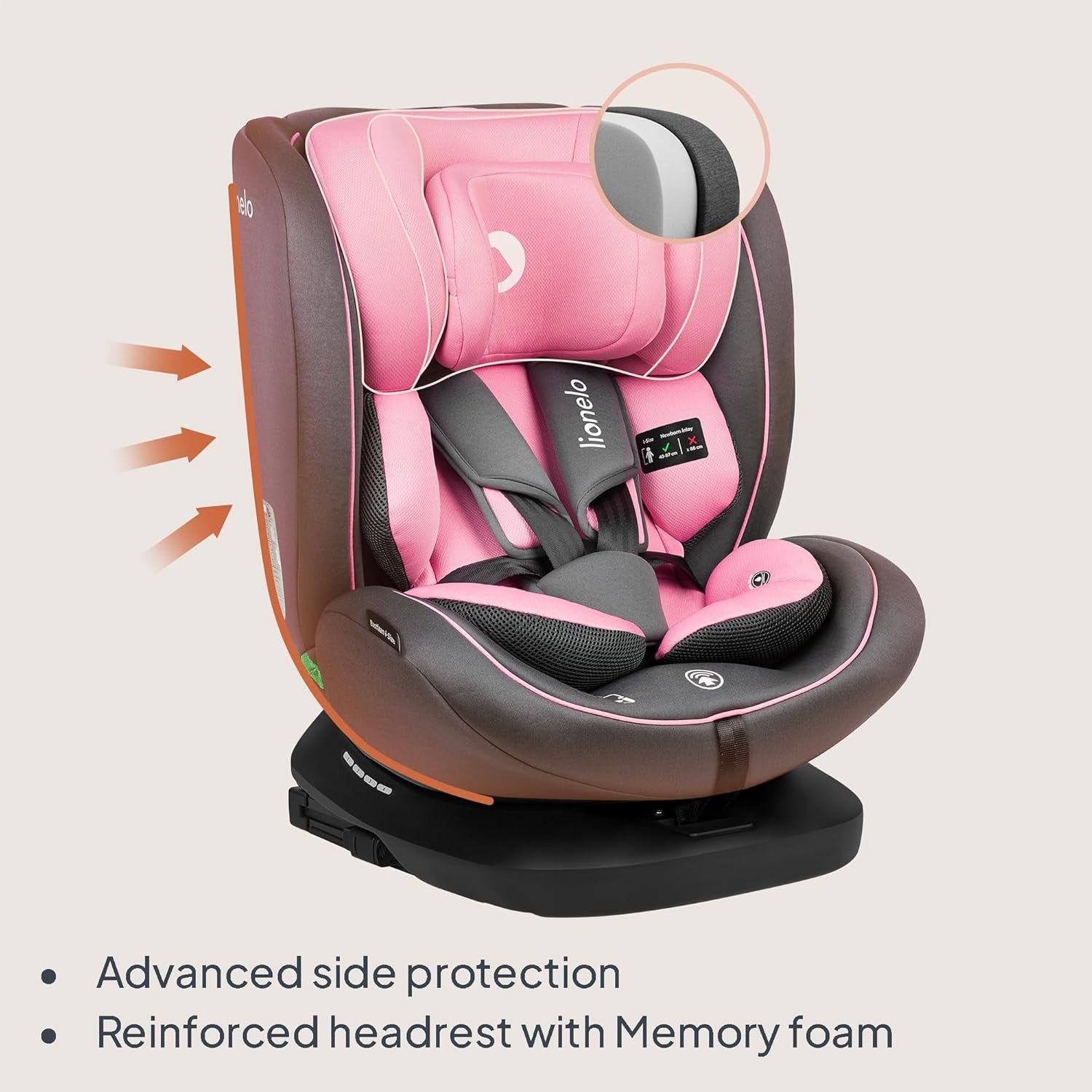 360° Swivel ISOFIX i-Size Baby Car Seat 0–12 Years Rear & Forward Facing