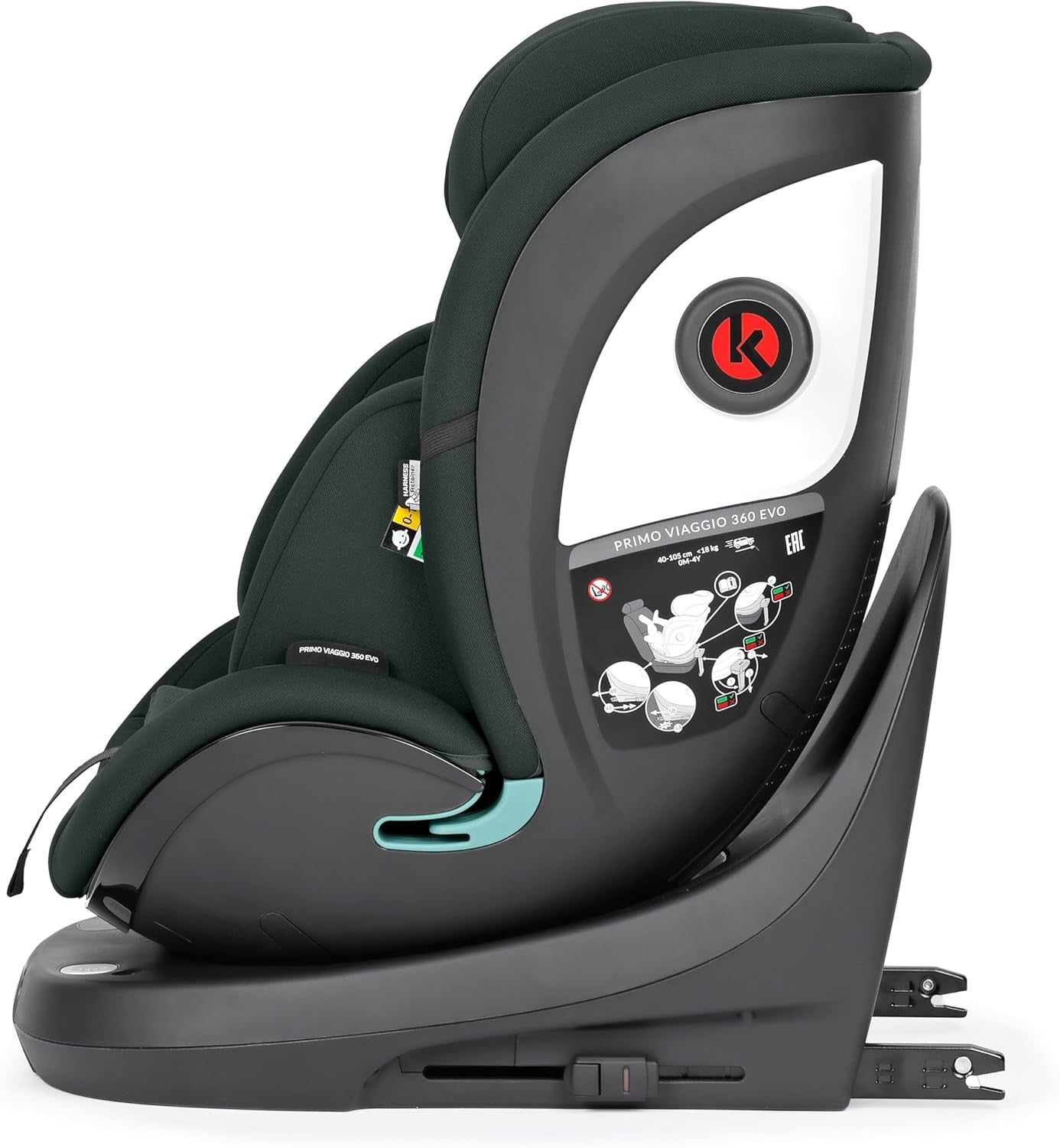360° Swivel ISOFIX Car Seat 40–150cm i-Size R129 Birth–12Y