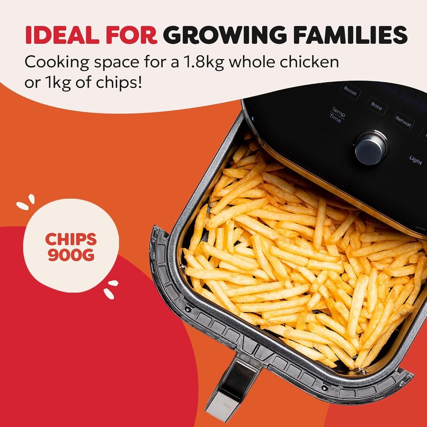 Vortex Digital Air Fryer with Single ClearCook Drawer and 6 Smart Programmes