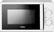 20L 700W White Manual Microwave Oven 5 Power Levels 35 Min Timer