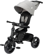 Foldable Baby Trike with Parent Handle Canopy 10M-4Y Toddler Bike Grey