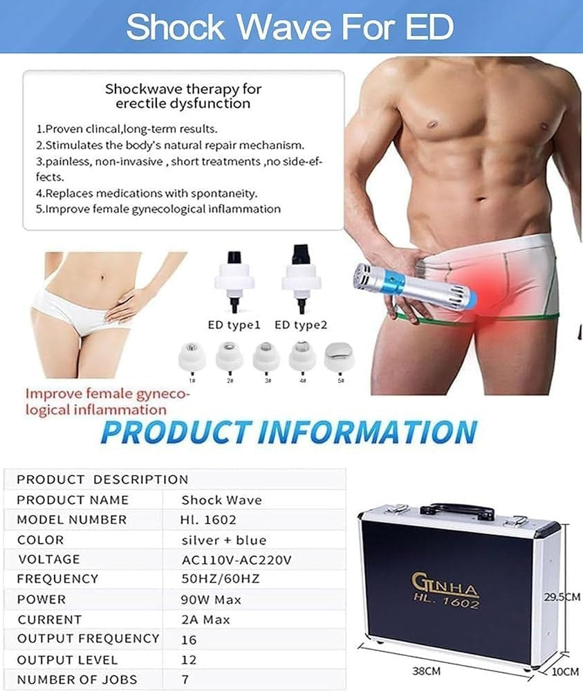 Shockwave Therapy Machine for Pain Relief & Muscle Recovery Physiotherapy Kit