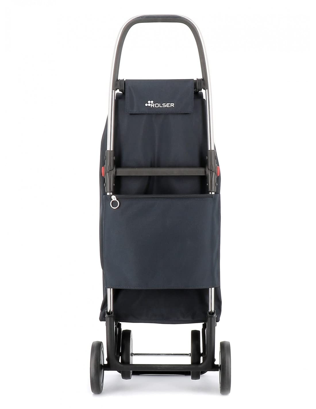 Foldable 4-Wheel Shopping Trolley – Lightweight Aluminium, Grey