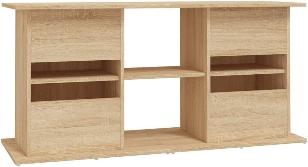 Spacious Fish Tank Stand with Shelves & Storage – Durable Sonoma Oak