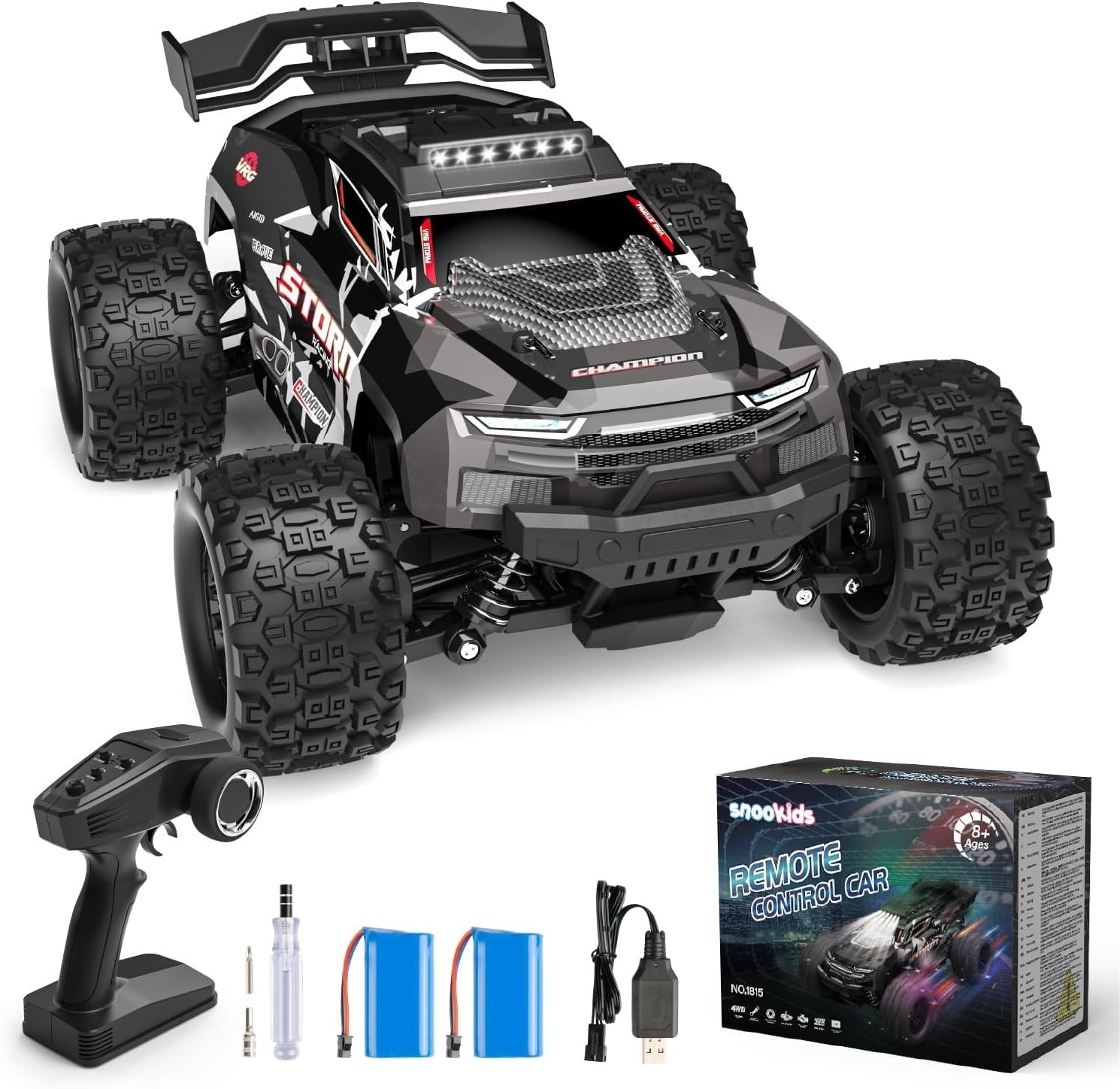 1:18 RC Car 4WD 40KM/H Off-Road Buggy 2 Battery Drift Monster Truck Toy