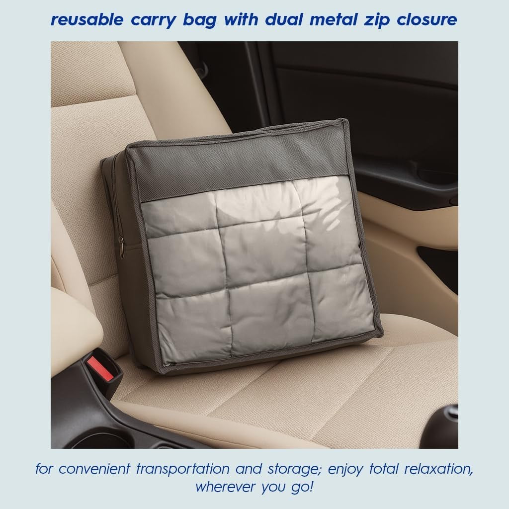 4kg Weighted Blanket, Grey Cotton 125x150cm Anxiety Stress Relief