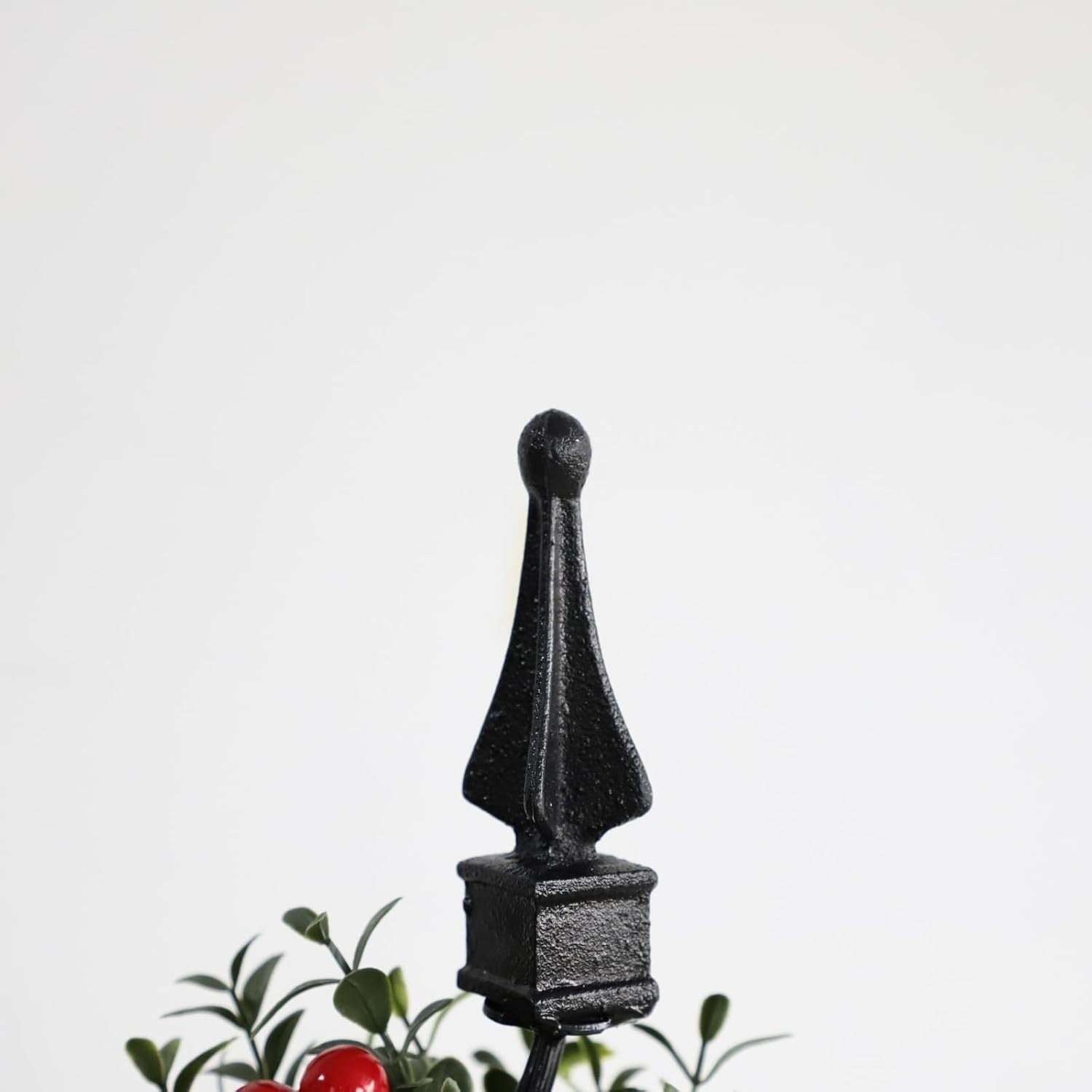 3ft 90cm Artificial Spiral Boxwood Topiary Tree with Red Fruits Indoor Outdoor