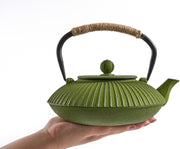 Cast Iron Teapot 800ml Japanese Style Tea Pot Infuser Green Kettle