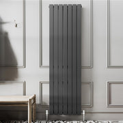 Vertical Double Panel Radiator Anthracite Grey – High Heat, Space-Saving 1200x47