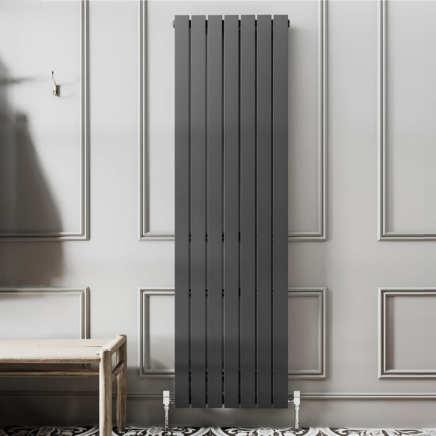 Vertical Double Panel Radiator Anthracite Grey – High Heat, Space-Saving 1200x47