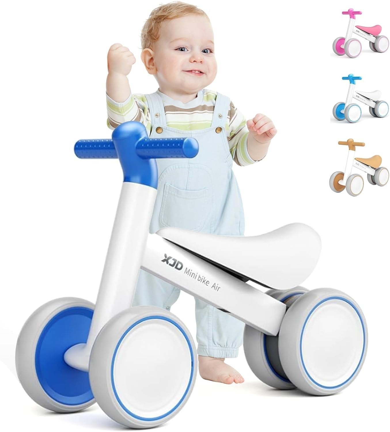 Toddler Balance Bike 10-24 Months Ride On Toy No Pedal Dark Blue