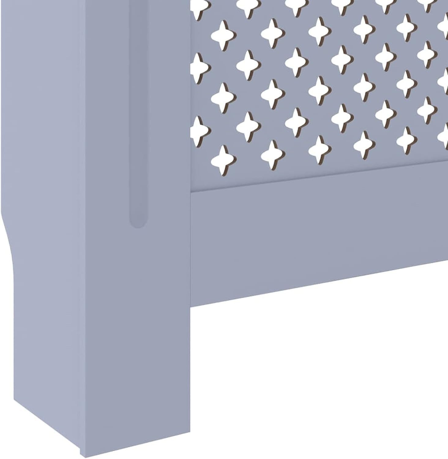 Grey Radiator Cover Cabinet | Large 205cm Modern MDF Heater Cover