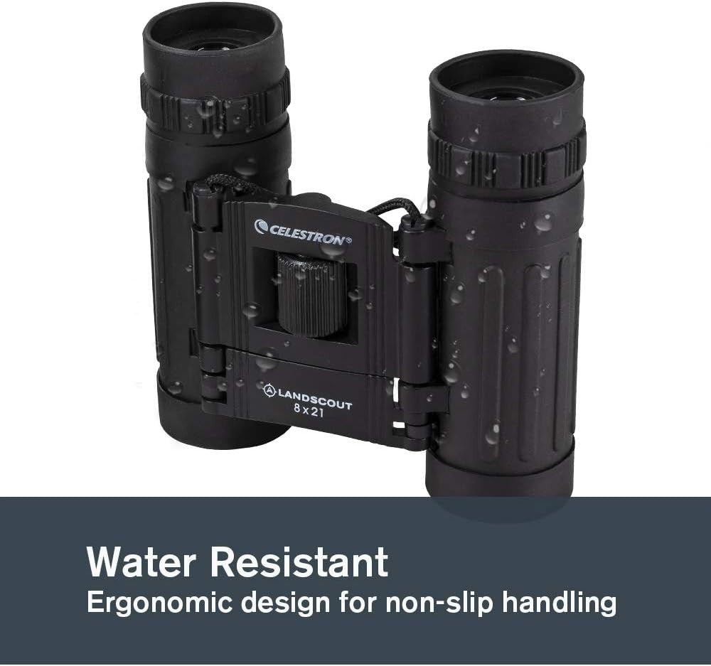 8x21 Compact Binoculars Waterproof K9 Optics Lightweight Pocket Travel Use