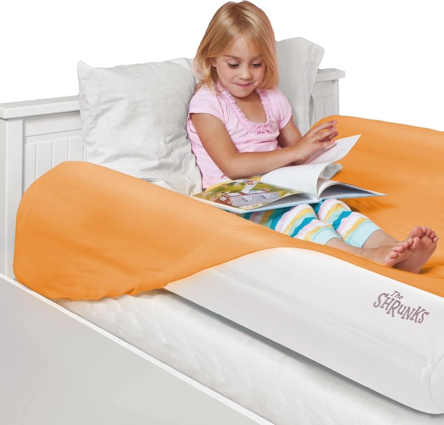 Inflatable Toddler Bed Guard Rail 2 Pack – Safe Non-Slip Sleep Bumper