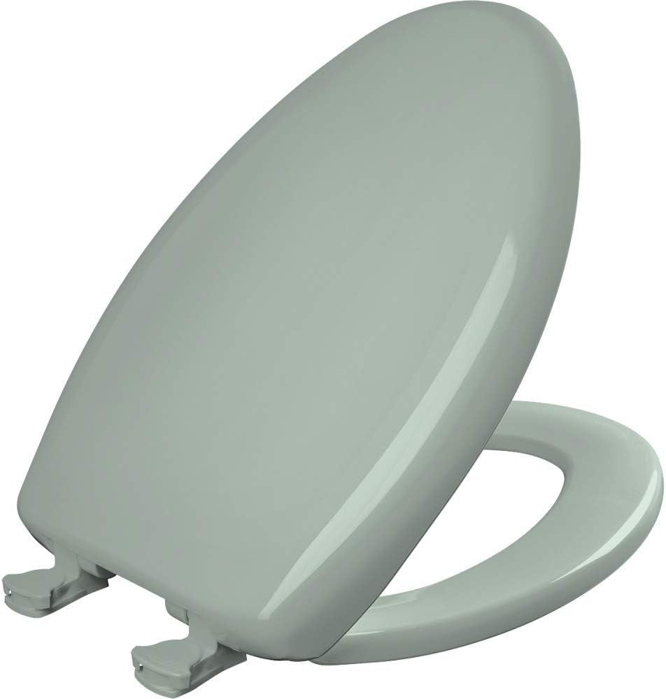 Elongated Toilet Seat Seafoam Soft Close STA-TITE Durable Plastic