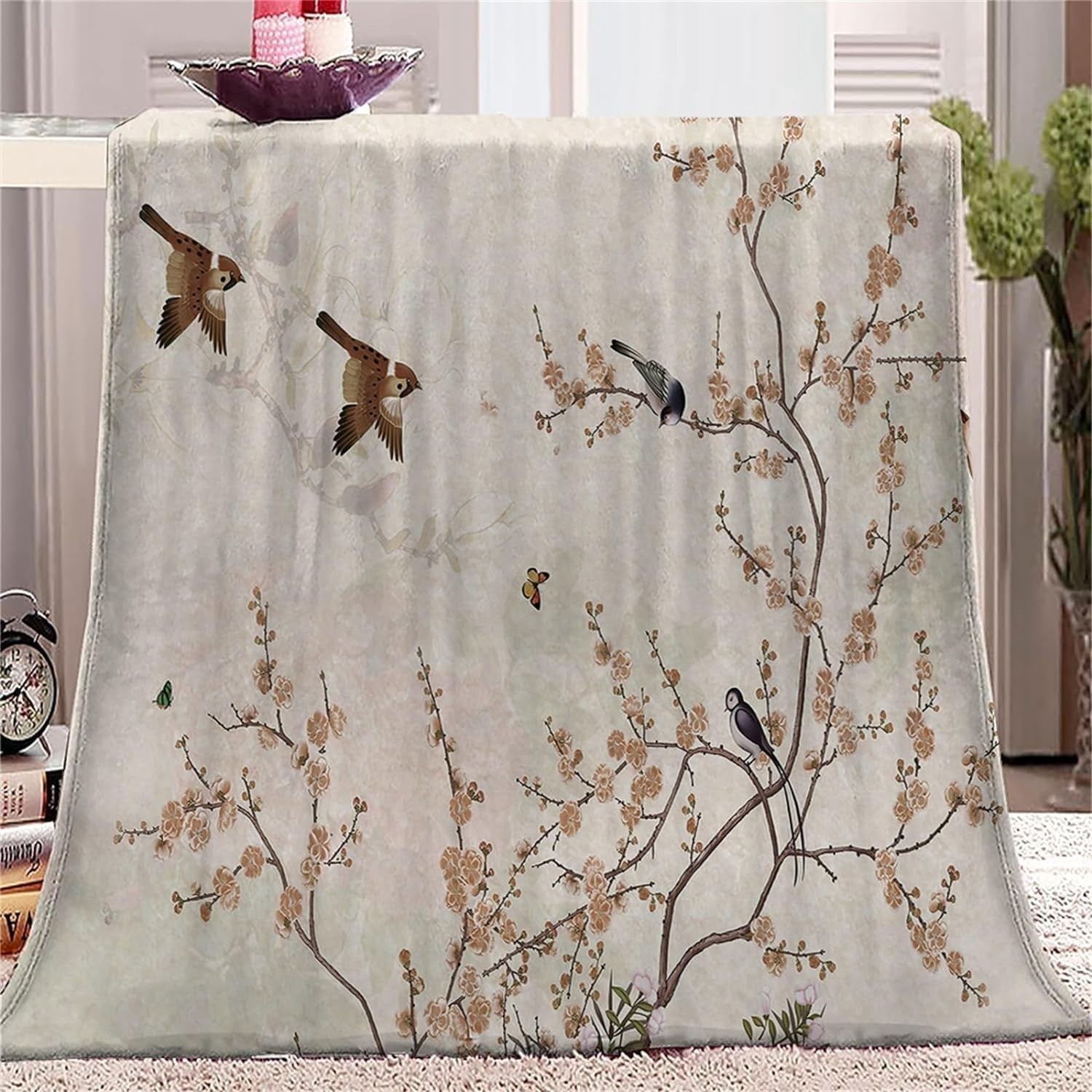 Dog Head Animal Weighted Blanket 180x220 cm Flannel for Sofa & Bed