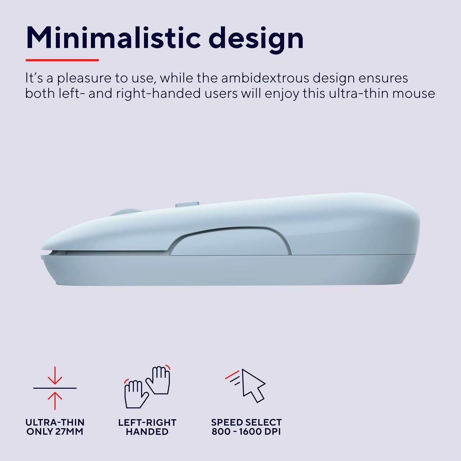 Ultra Slim Rechargeable Wireless Mouse Bluetooth 2.4G Silent
